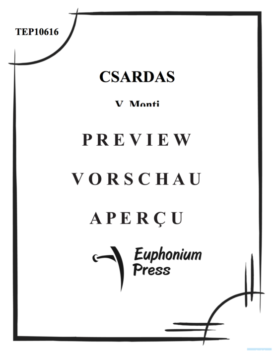 Produktgalerie: Seite 2 von 18 Csardas (Duet with Piano) , , Euphonium, Tuba und Klavier