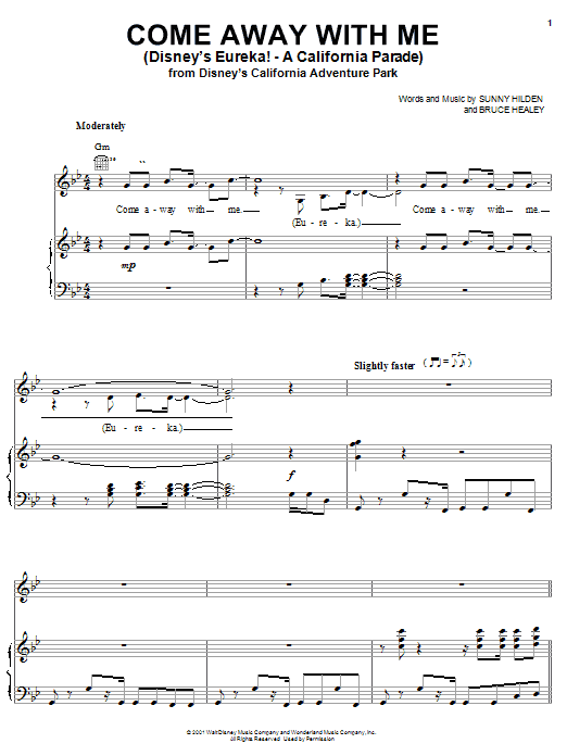 Produktbild zu: Come Away With Me (Disney's Eureka! - A California Parade)