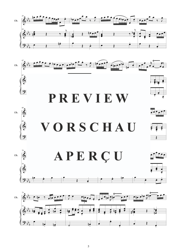 Produktgalerie: Seite 6 von 11 Oboensonate c-Moll, , Oboe und Cembalo