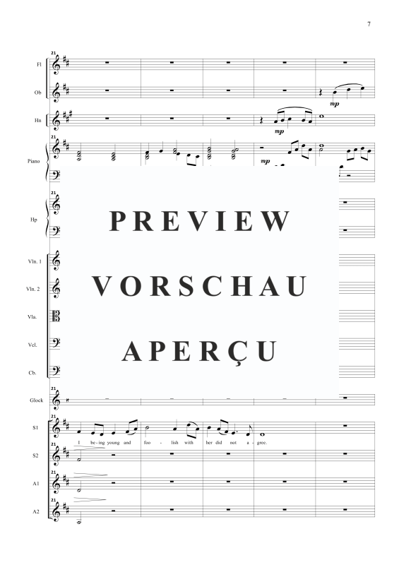 Produktgalerie: Seite 10 von 11 Four Irish songs, , Frauenchor SSAA und kleinem Orchester