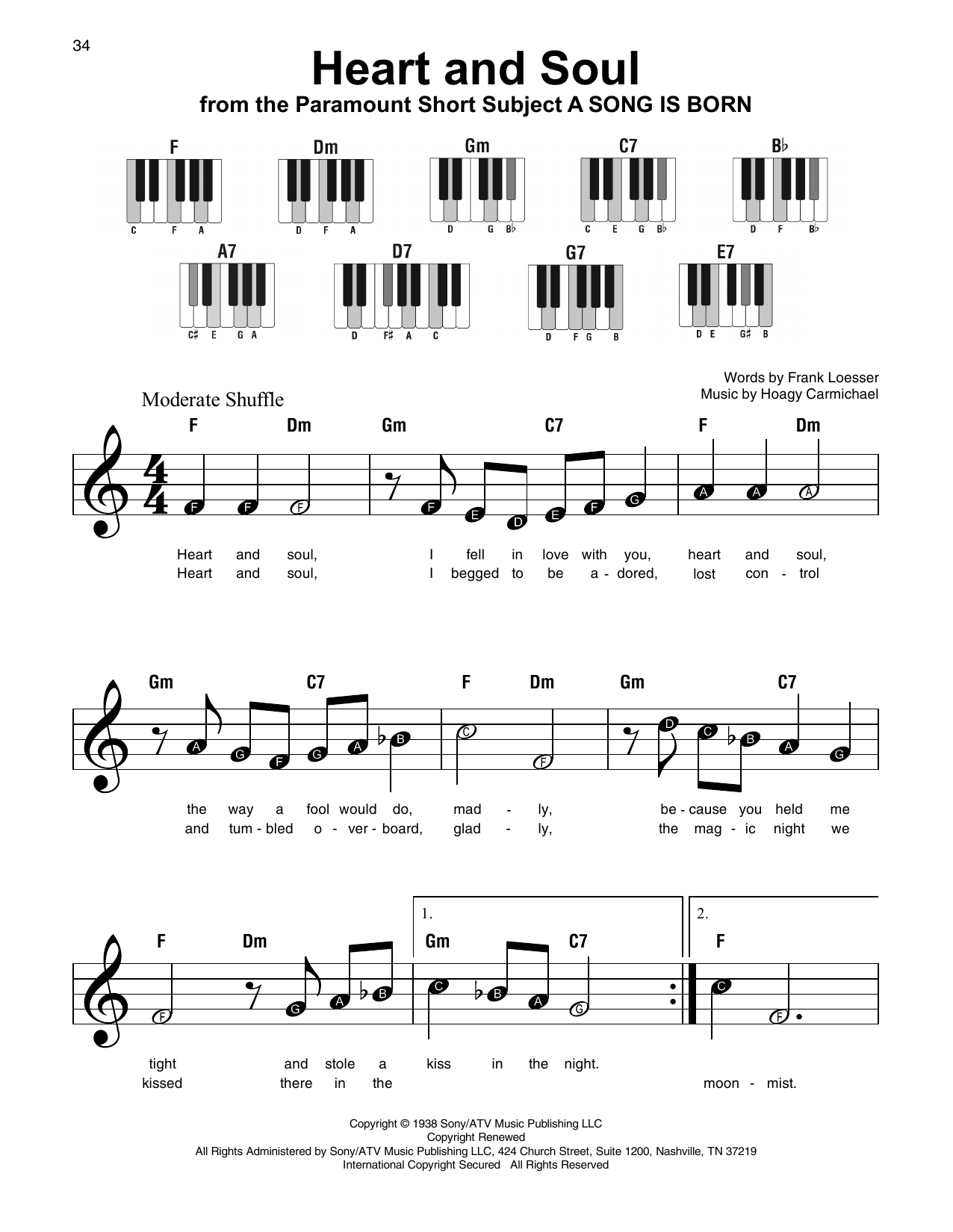 Product gallery: Page 1 of 1 Heart And Soul, Hoagy Carmichael