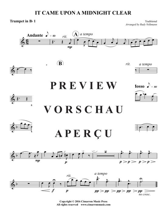 Produktgalerie: Seite 5 von 9 It Came Upon a Midnight Clear , , (Blechbläserquintett)