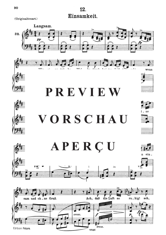 Product gallery: Page 2 of 3 Einsamkeit D.911-12 (Winterreise), , Medium Voice and Piano