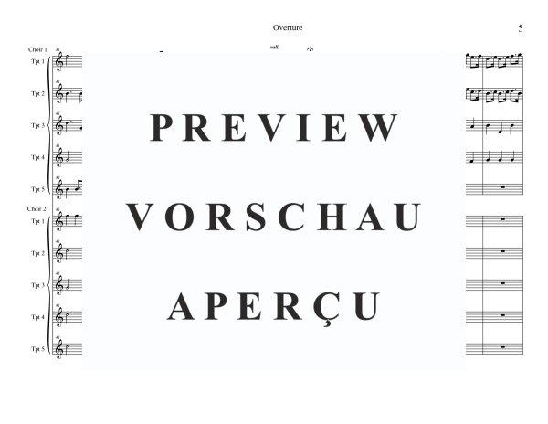 Produktgalerie: Seite 7 von 11 Ouvertüre aus Feuerwerksmusik, , Trompeten Ensemble 10-stimmig