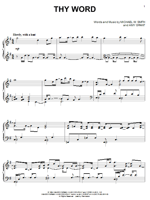 Product gallery: Page 1 of 1 Thy Word, Michael W. Smith