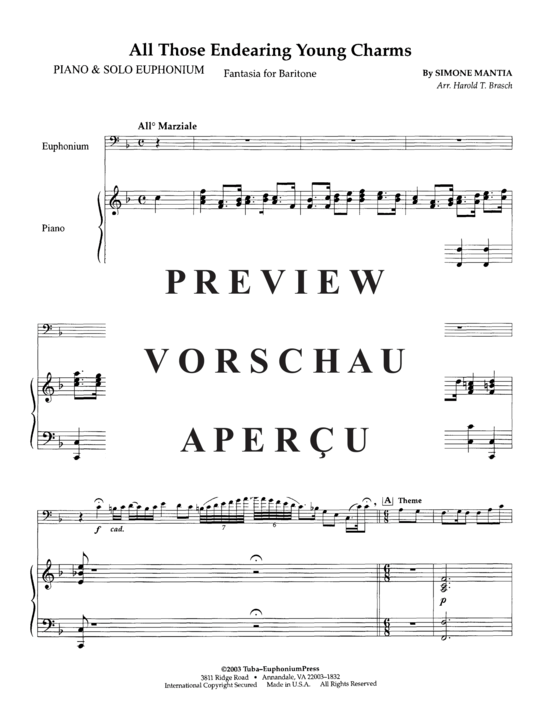 Product gallery: Page 3 of 20 All Those Endearing Young Charms , , (euphonium + piano)
