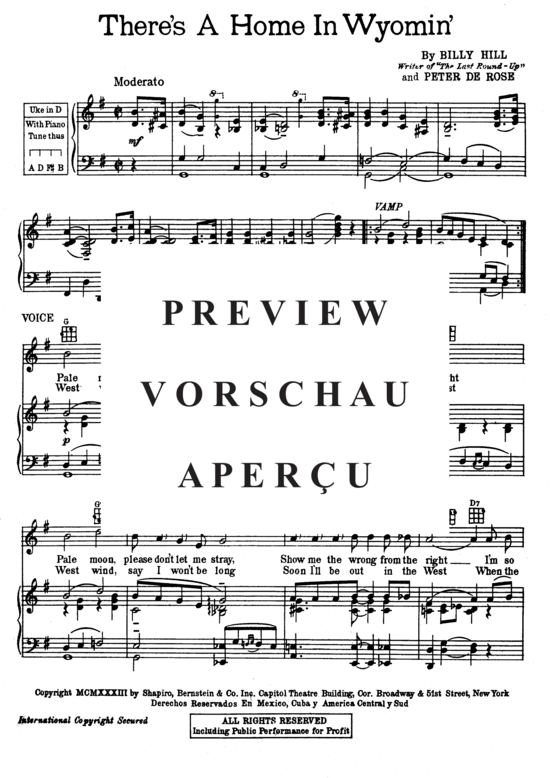 Produktgalerie: Seite 4 von 8 There's A Home In Wyomin' , Popular Standard, Klavier und Gesang