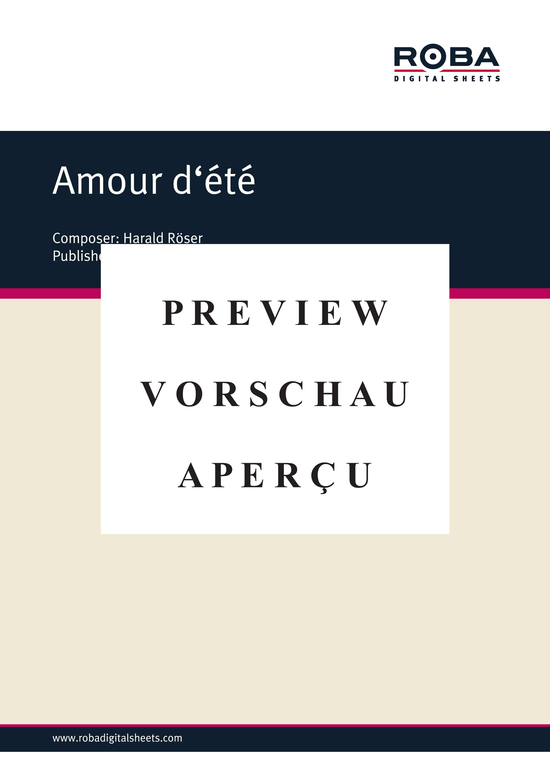 Product gallery: Page 2 of 4 Amour d'ete , , Piano Solo