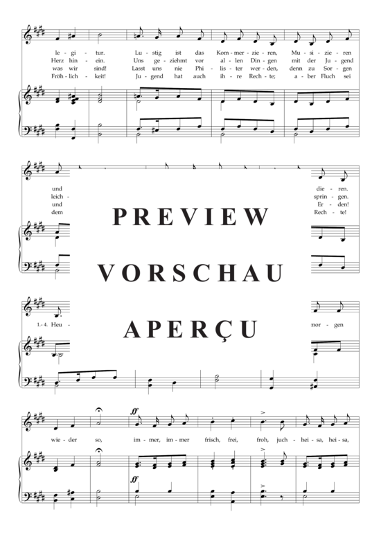 Product gallery: Page 3 of 4 Burschenlied , , (voice + piano)
