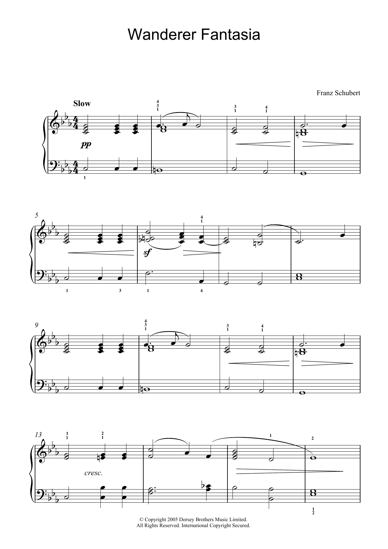 Product gallery: Page 1 of 1 Wanderer Fantasia, Franz Schubert