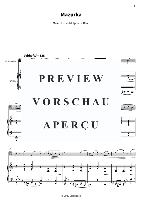 Produktgalerie: Seite 6 von 11 Four Pieces op. 24 - Romantic Character Pieces for Cello & Piano - urtext edition, , Violoncello und Klavier