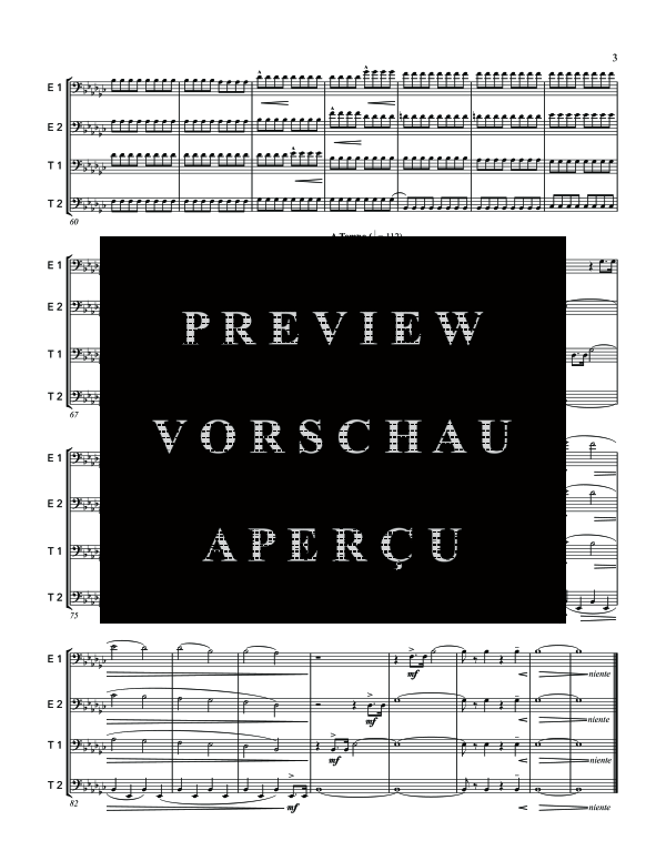 Product gallery: Page 7 of 11 Fanfare and Fantasy in Eb Minor, , (Tuba Quartett EETT)