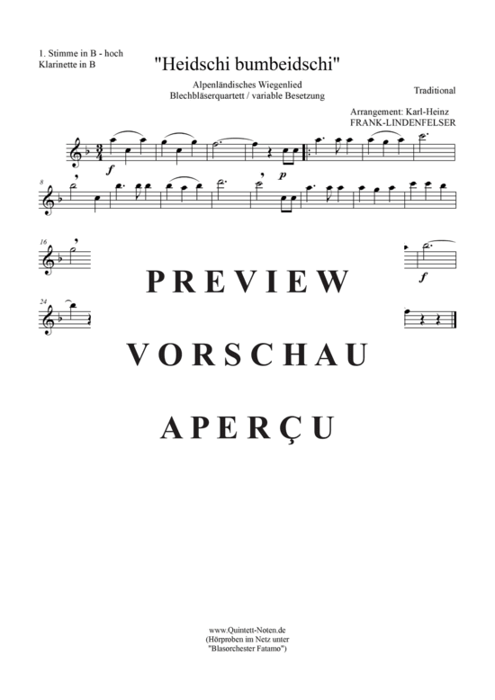 gallery: Heidschi-Bumbeidschi Blechbläser Quartett/Ensemble , , (variable Besetzung)