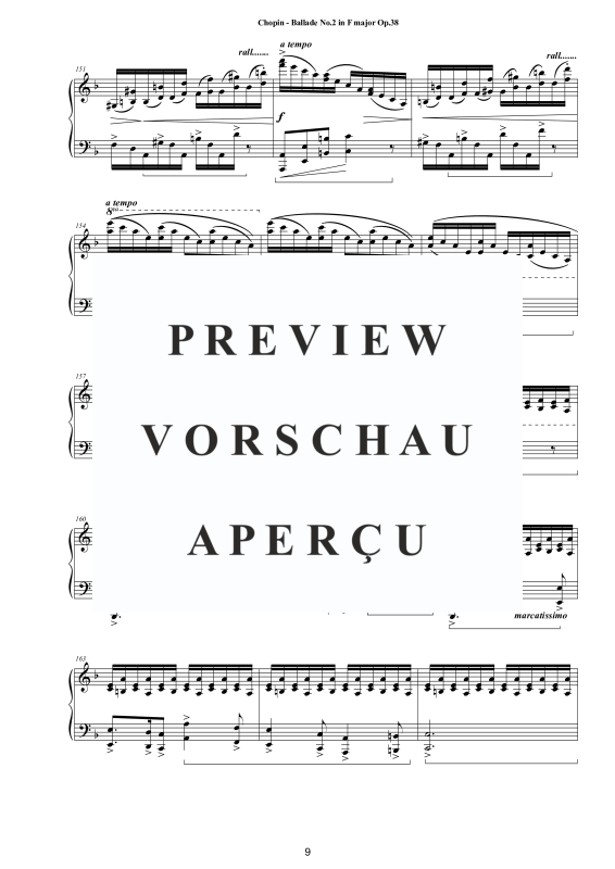 Produktgalerie: Seite 10 von 11 Ballade Nr. 2 F-Dur Op. 38, , Klavier Solo
