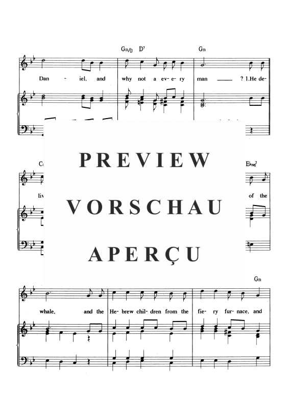 gallery: Didn´t My Lord Deliver Daniel, , Voice and Piano