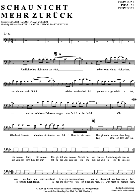 Product picture to: Schau nicht mehr zurück Xavas