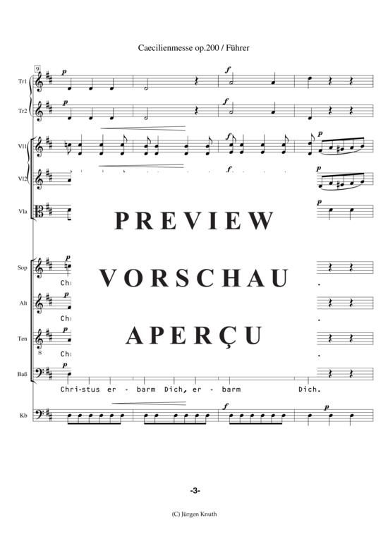 gallery: Caecilienmesse op. 200 , , (Partitur + Einzelstimmen)