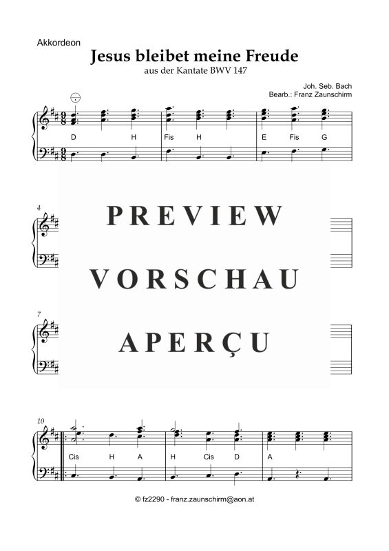 Produktgalerie: Seite 6 von 8 Jesus bleibet meine Freude, , Viola und Akkordeon