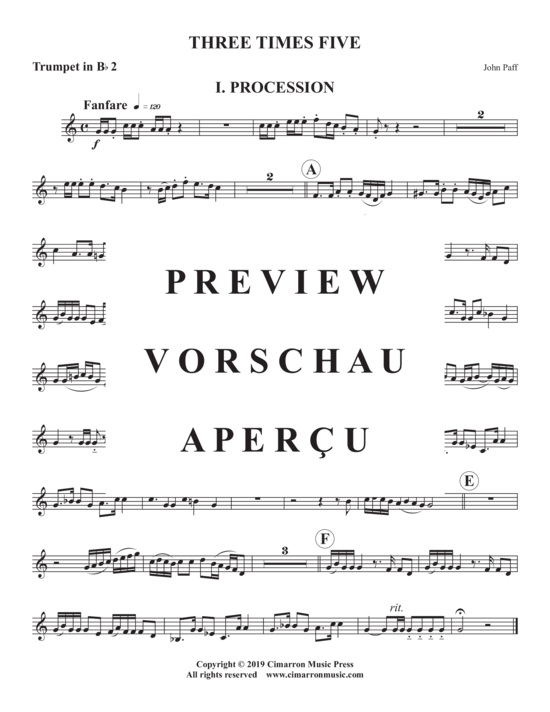 Produktgalerie: Seite 16 von 27 Three Times Five , , (Blechbläser Quintett)