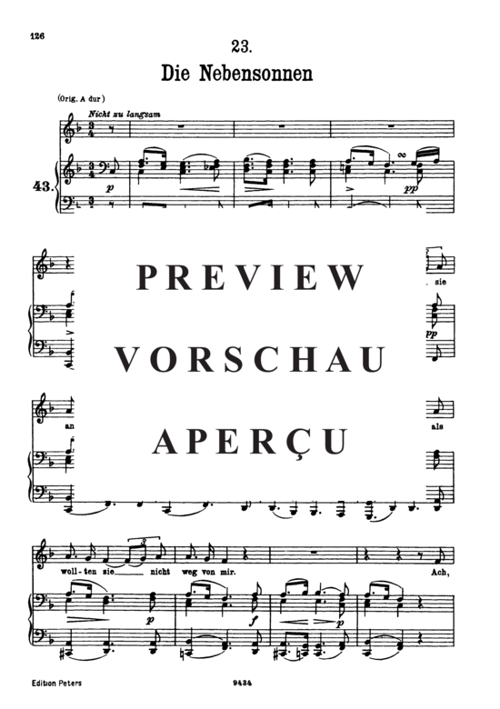 gallery: Die Nebensonnen D.911-23 (Winterreise) , ,  (Gesang tief + Klavier)