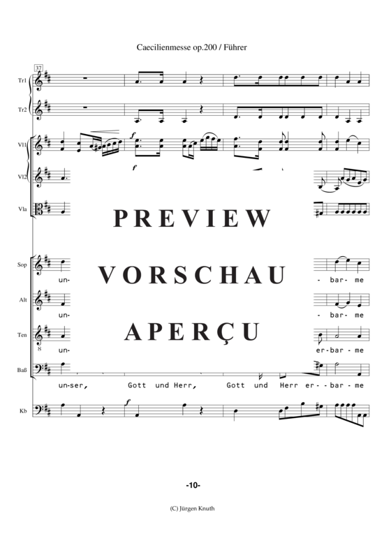 gallery: Caecilienmesse op. 200 , , (Partitur + Einzelstimmen)