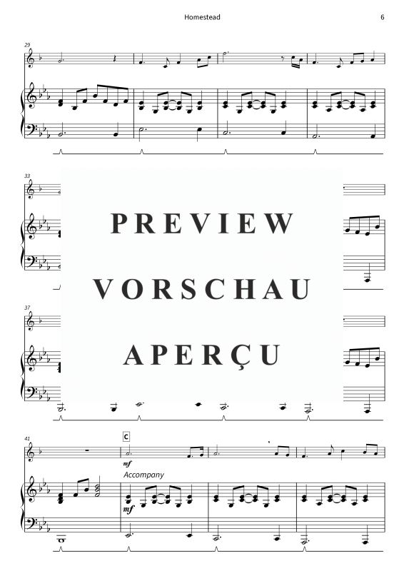 gallery: Homestead - Gentle Melodies for Weddings, Church, and Other Occasions, , Trompete in B und Klavier