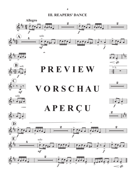 Produktgalerie: Seite 21 von 21 Three Folk Dances , , (Blechbläserquintett)