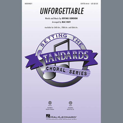 cover: Unforgettable (arr. Mac Huff), Louis Armstrong