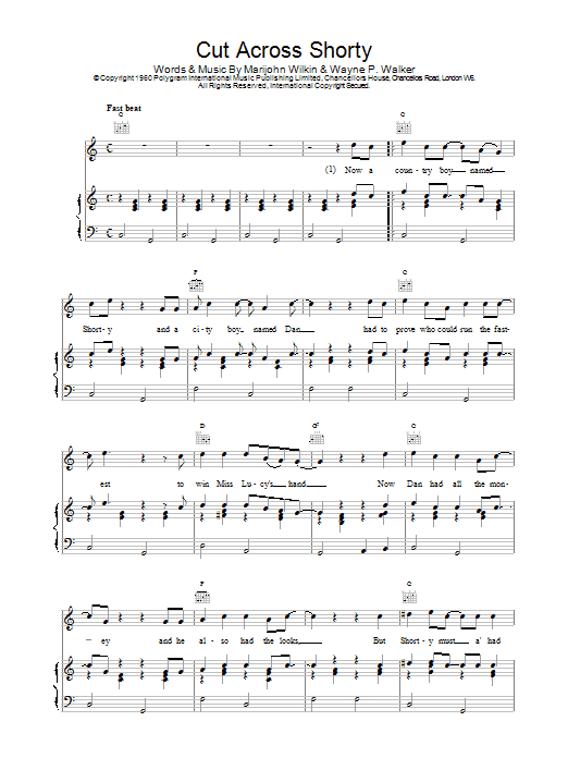 Produktgalerie: Seite 1 von 1 Cut Across, Shorty, Eddie Cochran, Gesang, Gitarre, Klavier