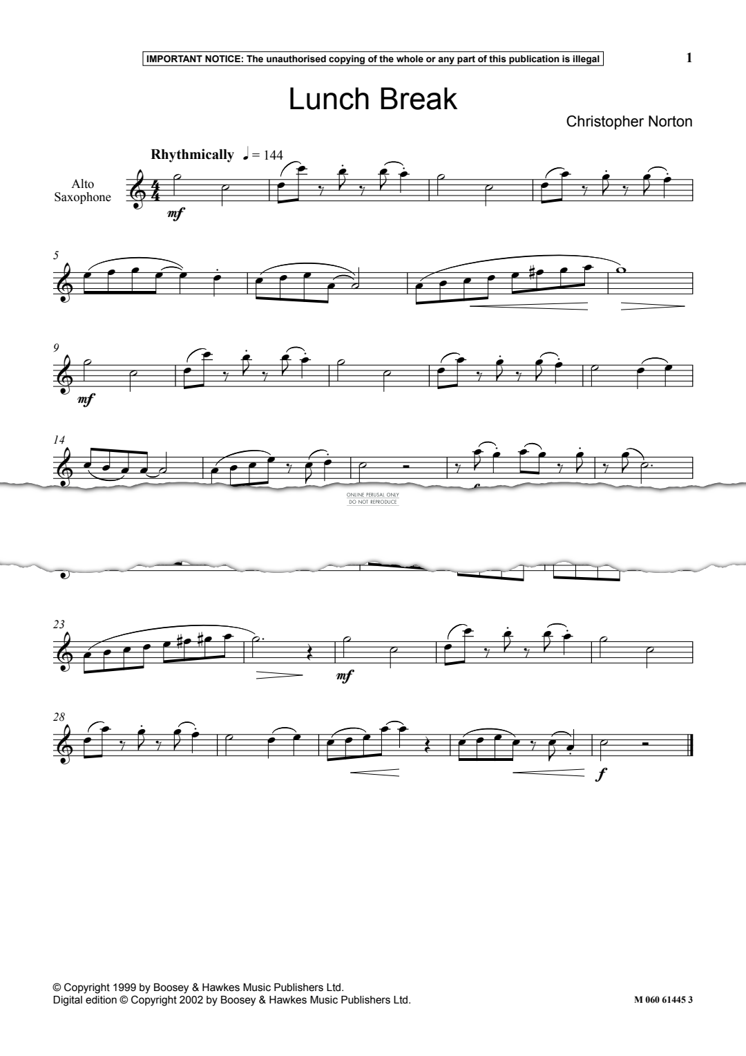 Produktgalerie: Seite 1 von 1 Lunch Break, Christopher Norton, Klavier, Saxophon