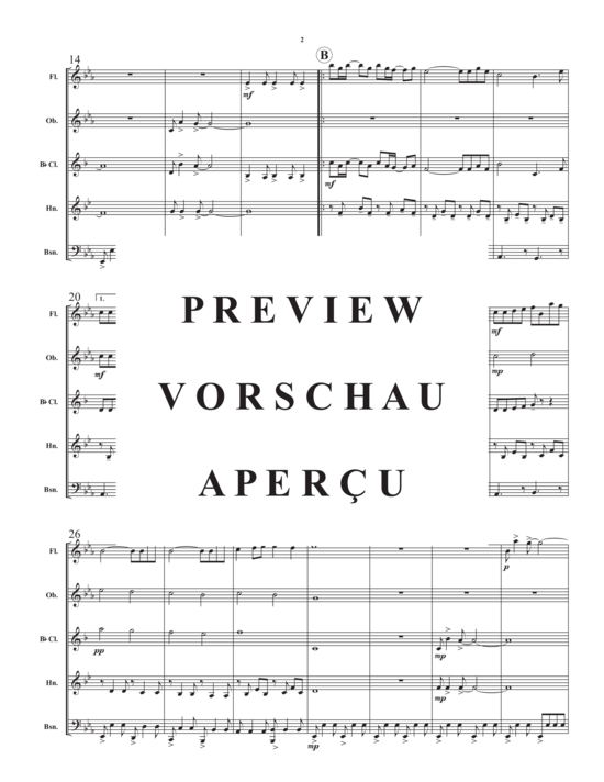Produktgalerie: Seite 5 von 17 Micha´s Song , , (Holzbläserquintett)
