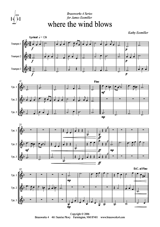 Produktbild zu: Where the Wind Blows Kathy Essmiller