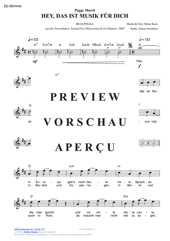 gallery: Hey, das ist Musik für dich , March, Peggy, (Melodie-Stimmen in C/B/Es)