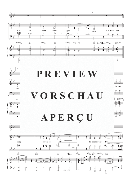 gallery: Ein feste Burg ist unser Gott EG 362, , Gemischter Chor, Solist und Klavier