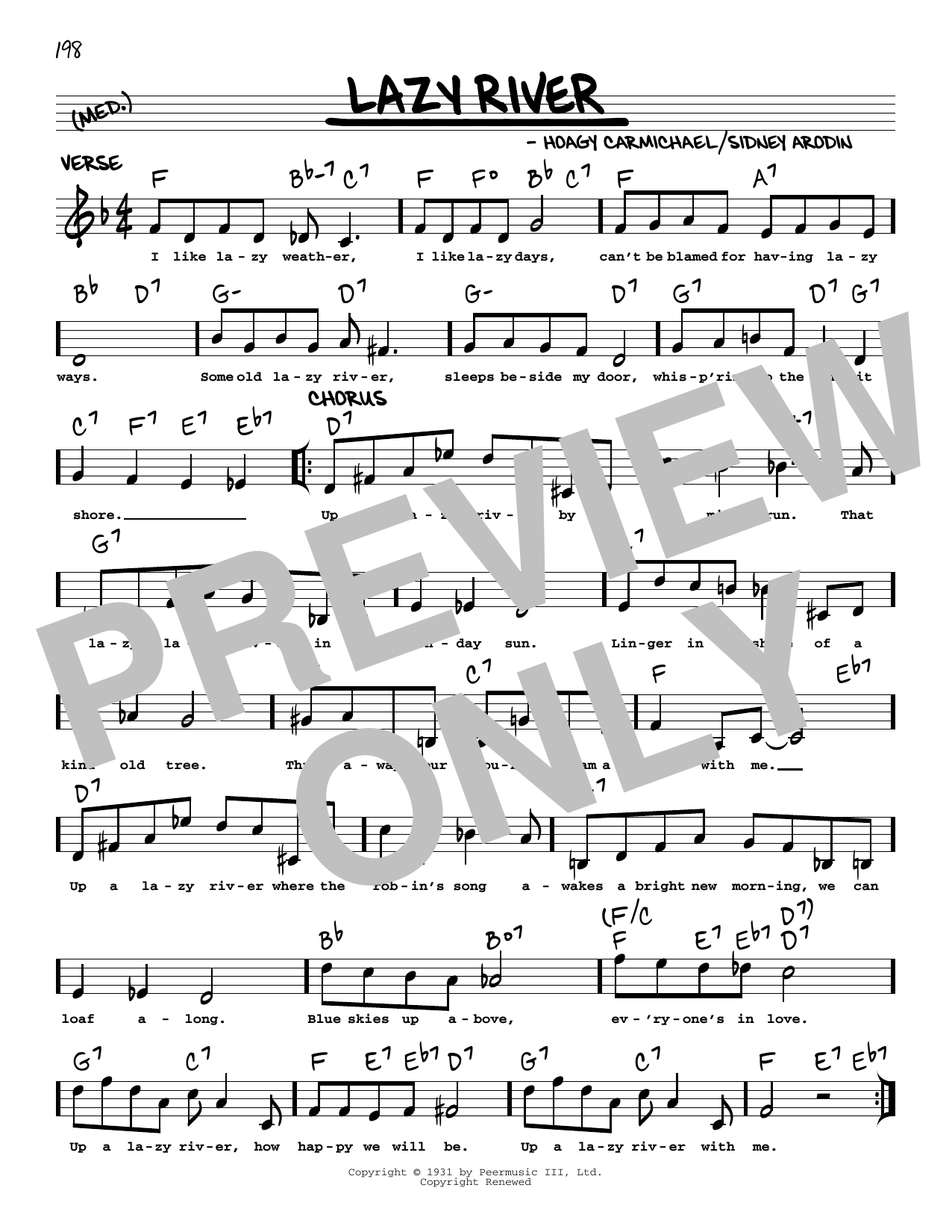 Product picture to: Lazy River (arr. Robert Rawlins)