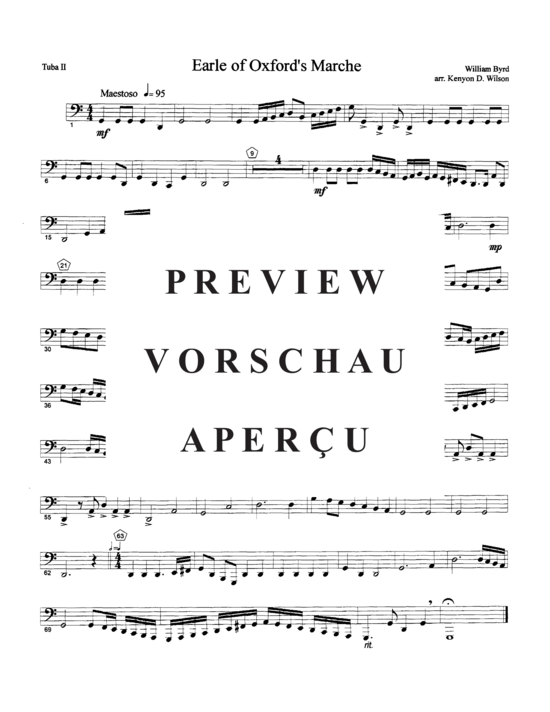 Product gallery: Page 13 of 13 Earle of Oxford´s March , , (Tuba Quartett EETT)