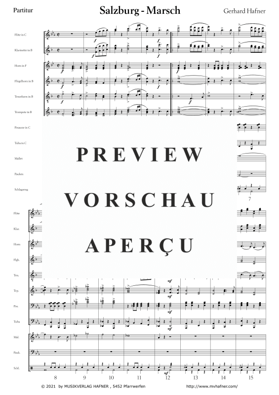 Product gallery: Page 6 of 11 Salzburg - Marsch, , (large wind orchestra)