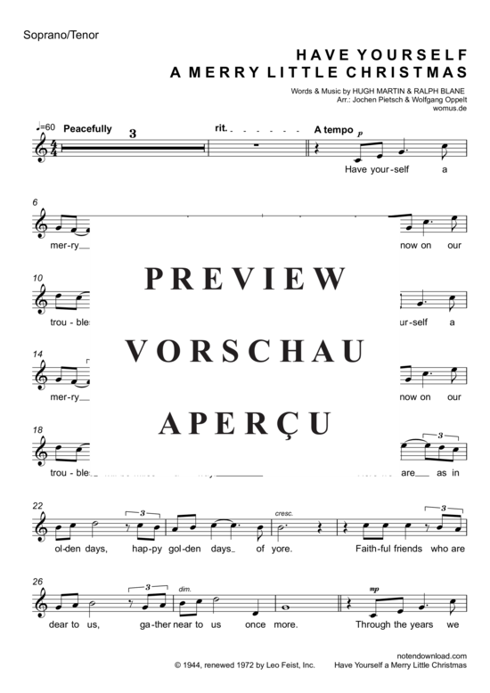 Product gallery: Page 6 of 7 Have Yourself A Merry Little Christmas (Jazz-Version) , , (voice soprano/tenor + piano)