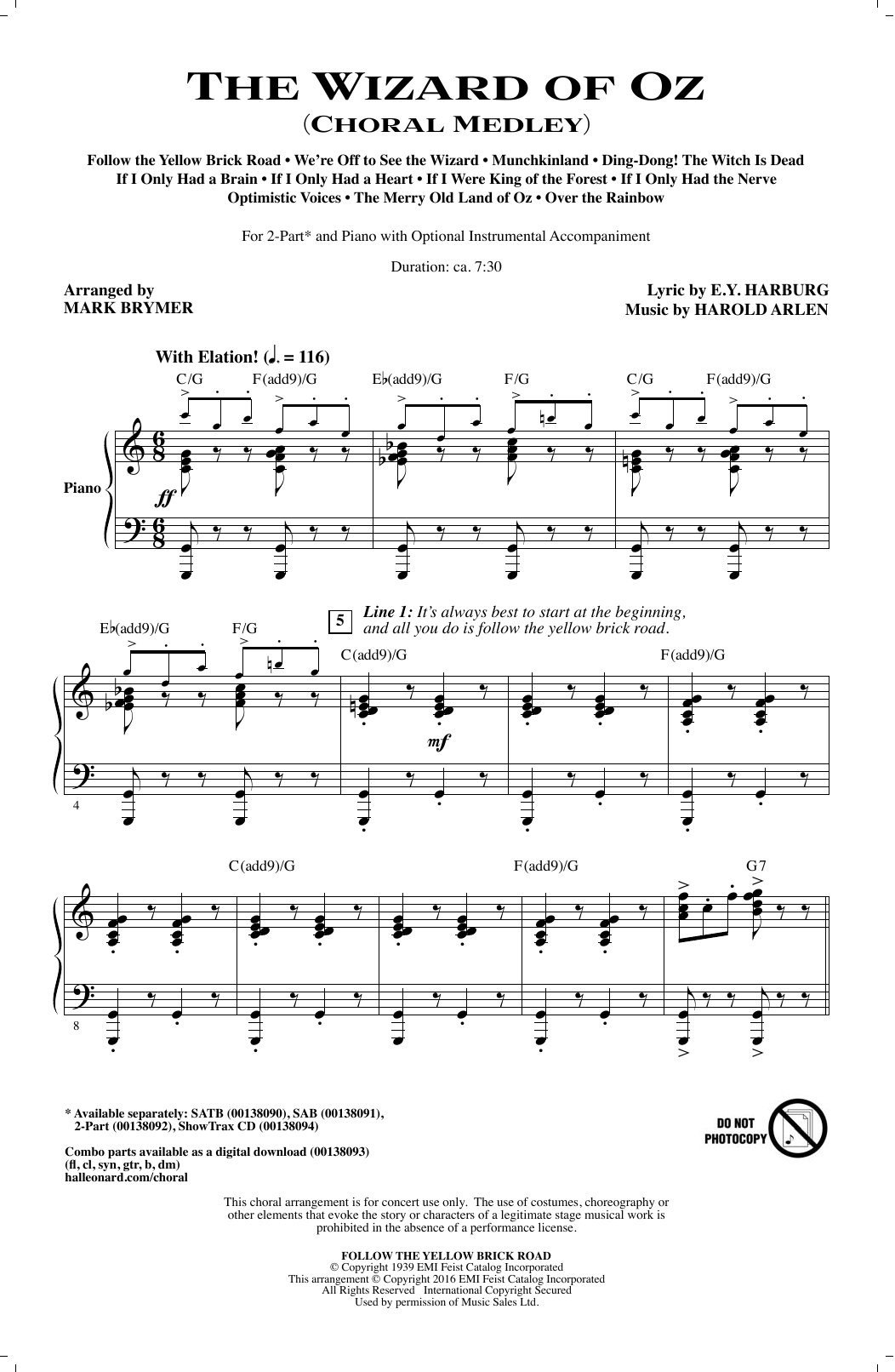 Produktbild zu: The Wizard of Oz (Choral Medley)