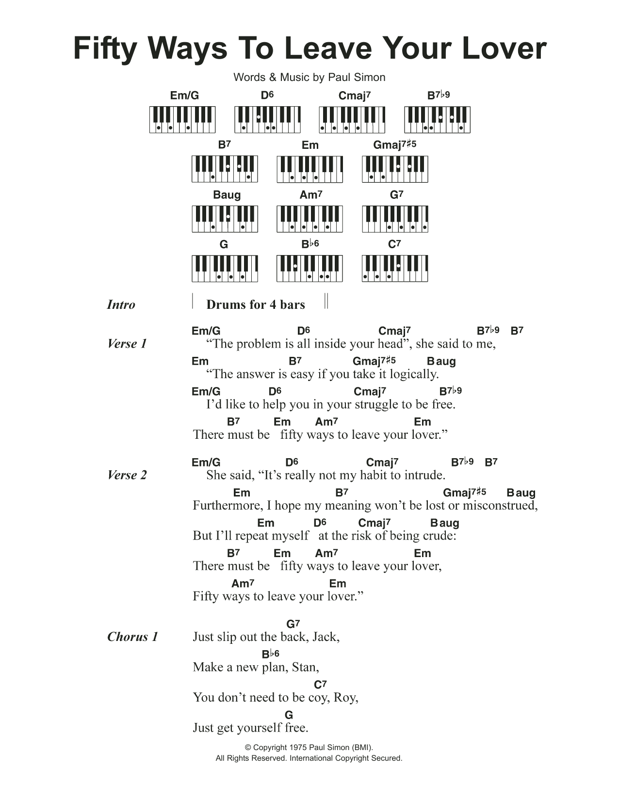 Produktbild zu: Fifty Ways To Leave Your Lover