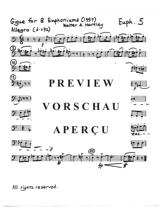 Produktgalerie: Seite 20 von 21 Intrada and Gigue , , (Euphonium Ensemble 8 Euphoniums)