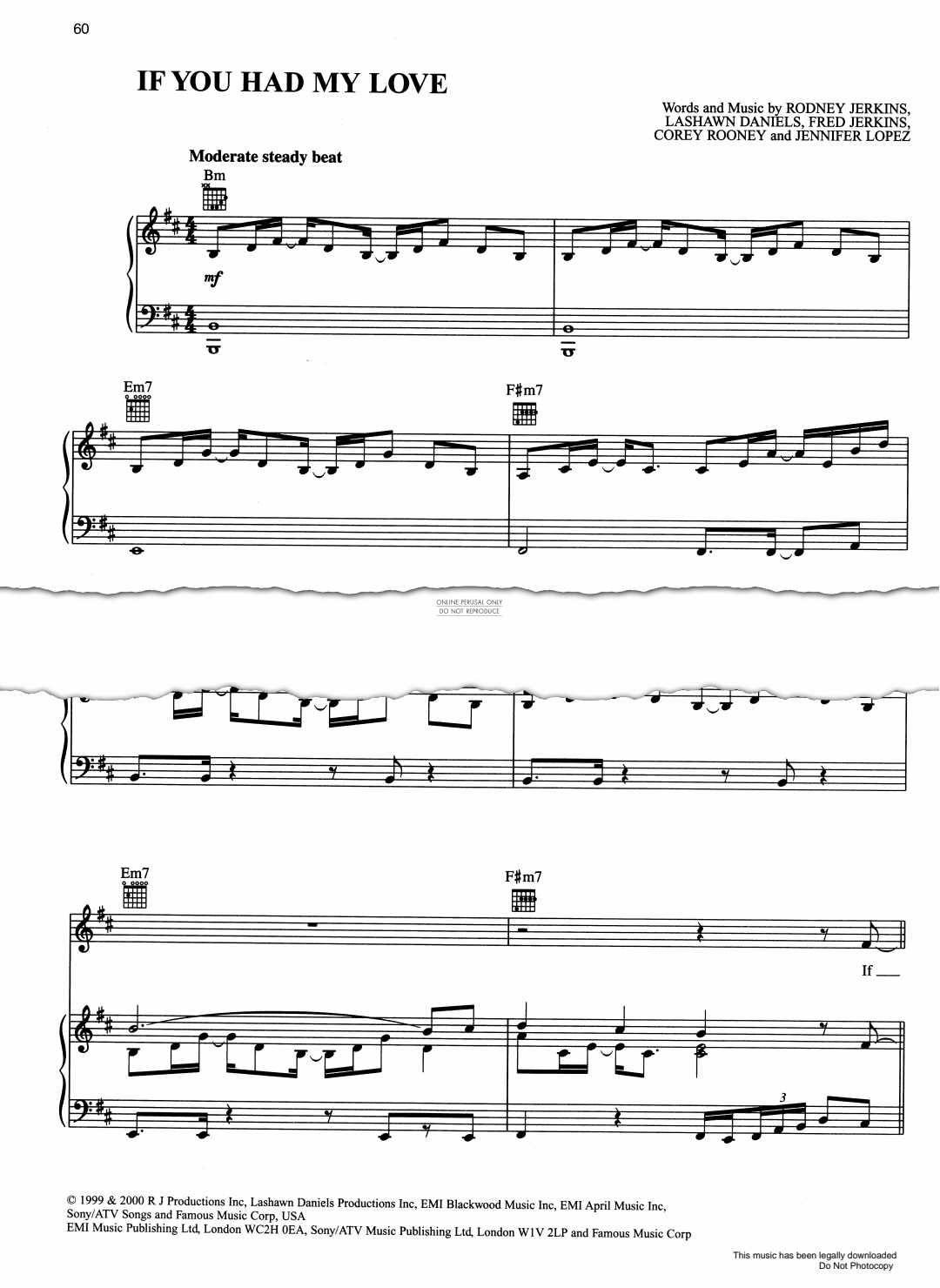 gallery: If You Had My Love, Jennifer Lopez, Gesang, Gitarre, Klavier