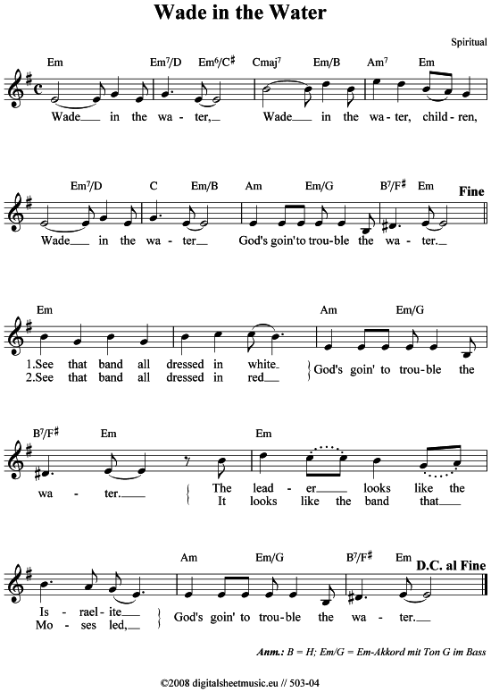 gallery: Wade in the water , , (Gitarre)