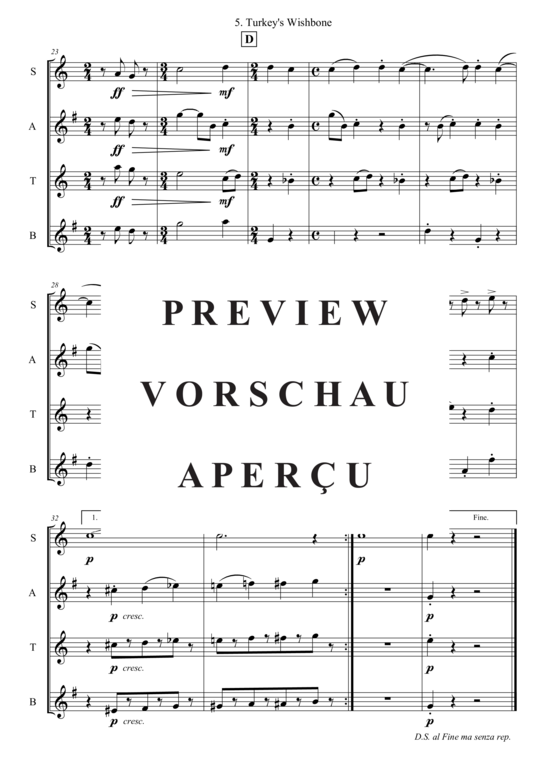 gallery: Turkey´s Wishbone , , (Saxophon Quartett SATB)