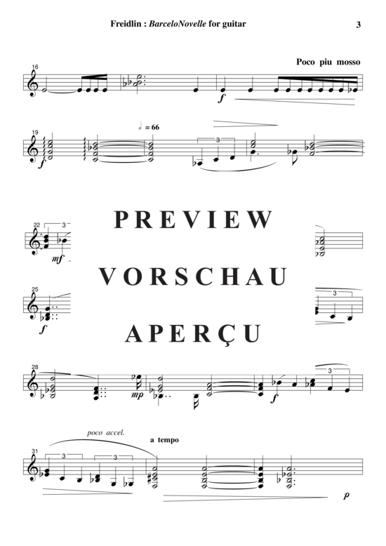 Product gallery: Page 4 of 17 BarceloNovelle , , (Suite for guitar solo)