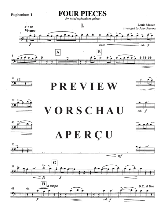 Product gallery: Page 11 of 21 Four Pieces , , (Tuba Quintet EETTT)