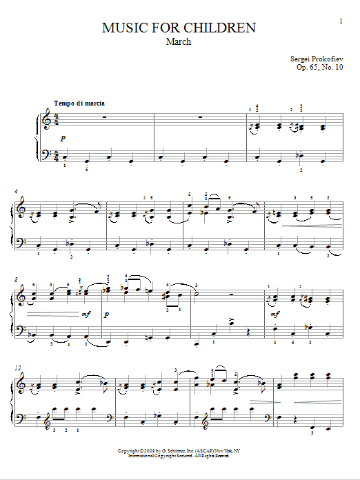 Product gallery: Page 1 of 1 March, Sergei Prokofiev