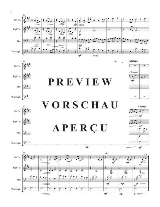 Produktgalerie: Seite 3 von 9 Baby Jesus in the Manger, , (2xTrompete in B, Horn in F, Posaune)