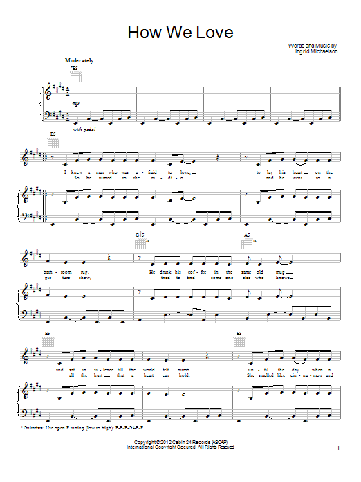 Produktgalerie: Seite 1 von 1 How We Love, Ingrid Michaelson, Gesang, Gitarre, Klavier