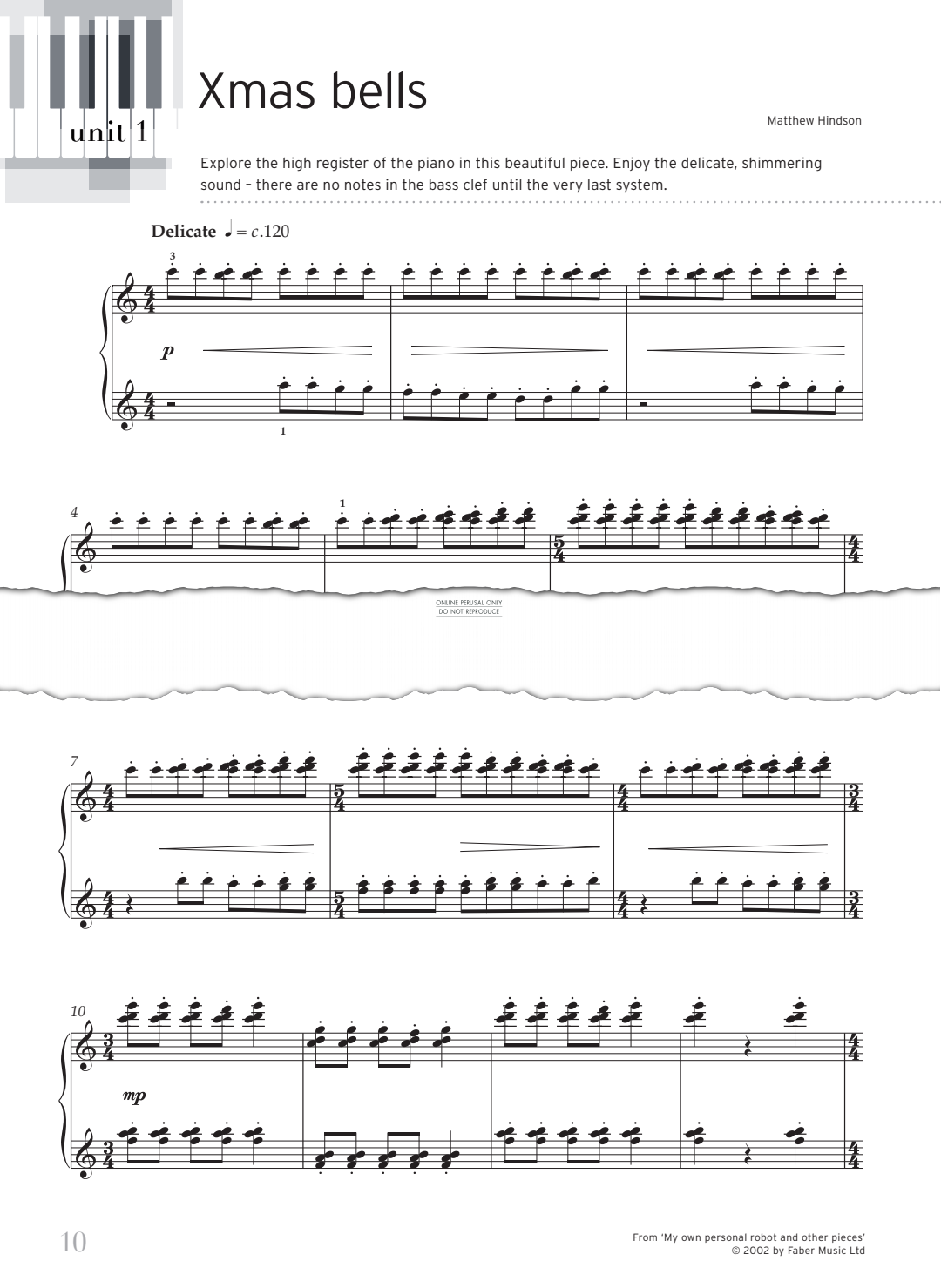 Produktgalerie: Seite 1 von 1 Xmas Bells, Matthew Hindson, Klavier